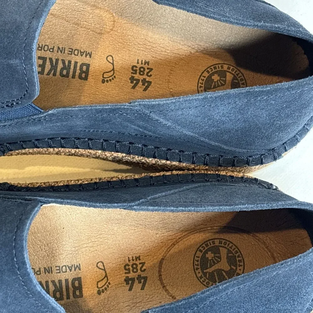 Birkenstock Callan Suede Leather Slip-On Navy Blue Loafers Men’s Size 11 NEW